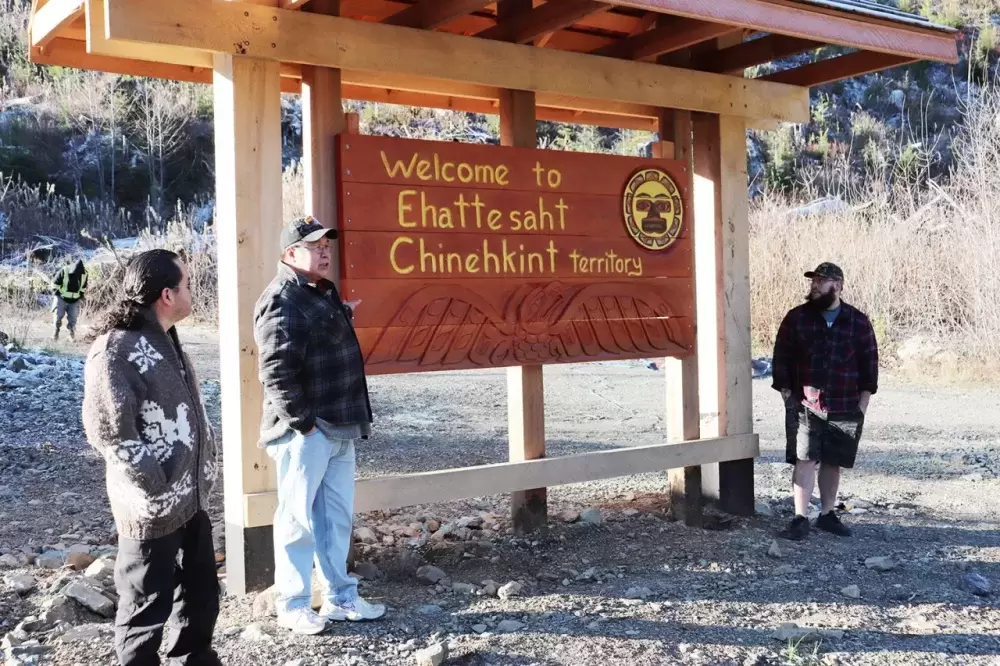 Ehattesaht Chinehkint Unveils Welcome Sign At Traditional Territory ...